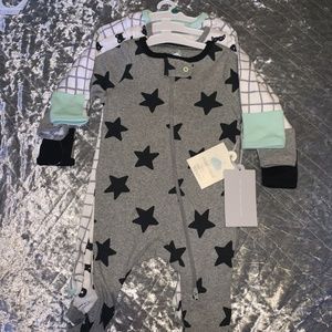 Cloud Island 3PC UNISEX Footed PJ Set